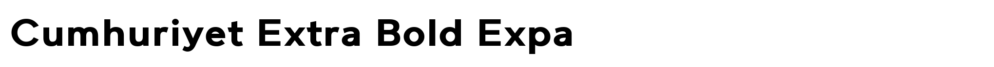Cumhuriyet Extra Bold Expa image